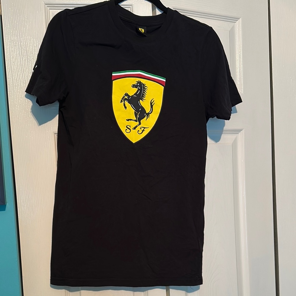 Ferrari‎ Black T-Shirt for Men